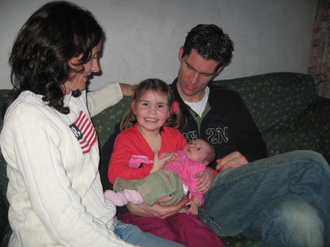 Met ome Steef,tante Ellen en nicht Noa op de foto