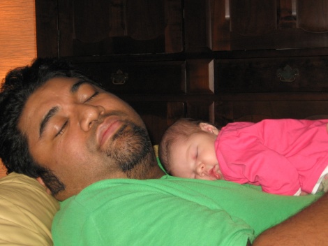 Heerlijk effe samen met papa pitten!!!